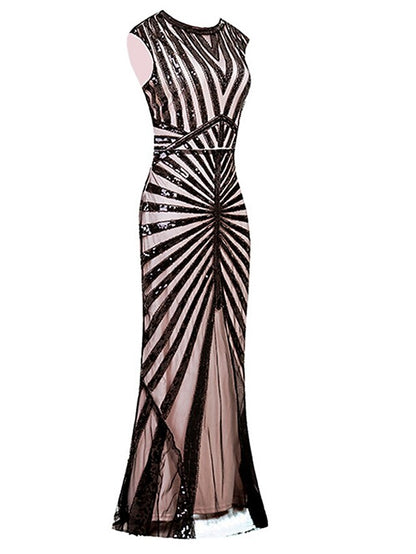 Women's Halloween Dress Prom Dress Party Dress Sequin Dress Long Dress Maxi Dress Silver Black Pink Sleeveless Pure Color Sequins Summer Spring Crew Neck Party Evening Party Vacation 2023 S M L XL 2XL